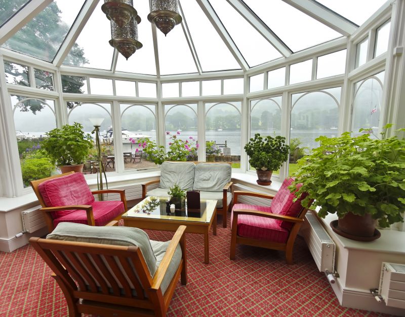 Sunroom with View of Yard